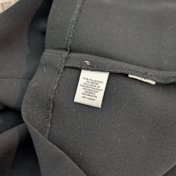 LOFT Gold Yoke Sheath Black Cocktail Dress - Picture 6 of 8